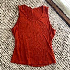 H&M ribbed tank top Size extra large orange sleeveless going out top fall casual